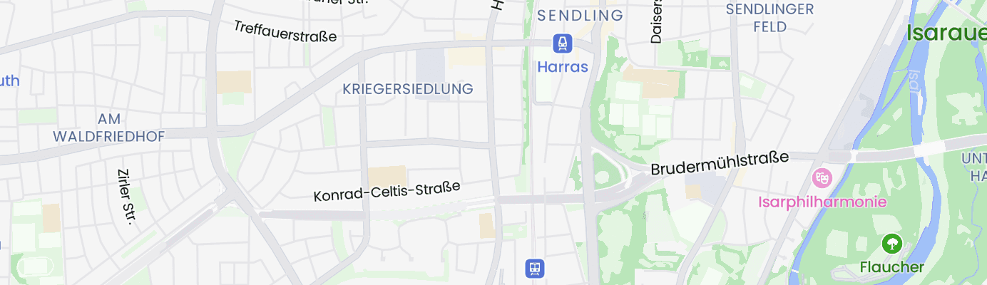 Karte mit dem ungefähren Standort
