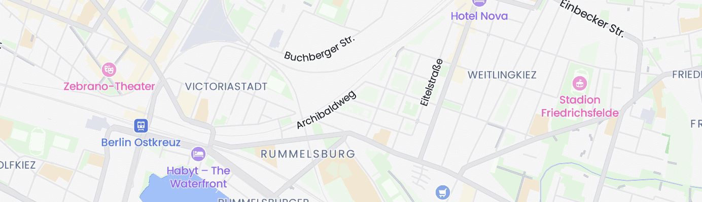 Karte mit dem ungefähren Standort