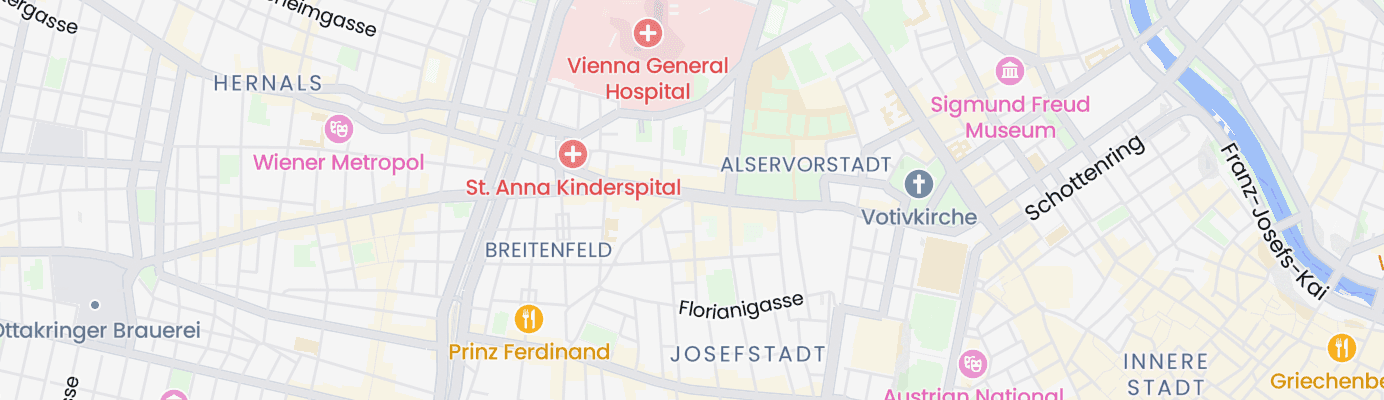 Karte mit dem ungefähren Standort