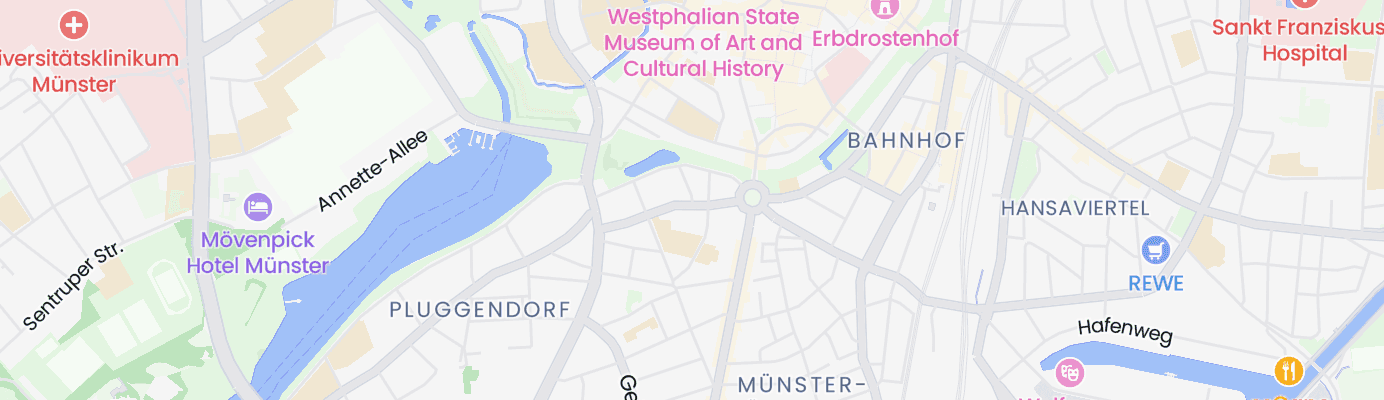 Karte mit dem ungefähren Standort