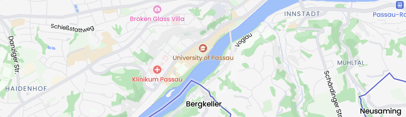 Karte mit dem ungefähren Standort