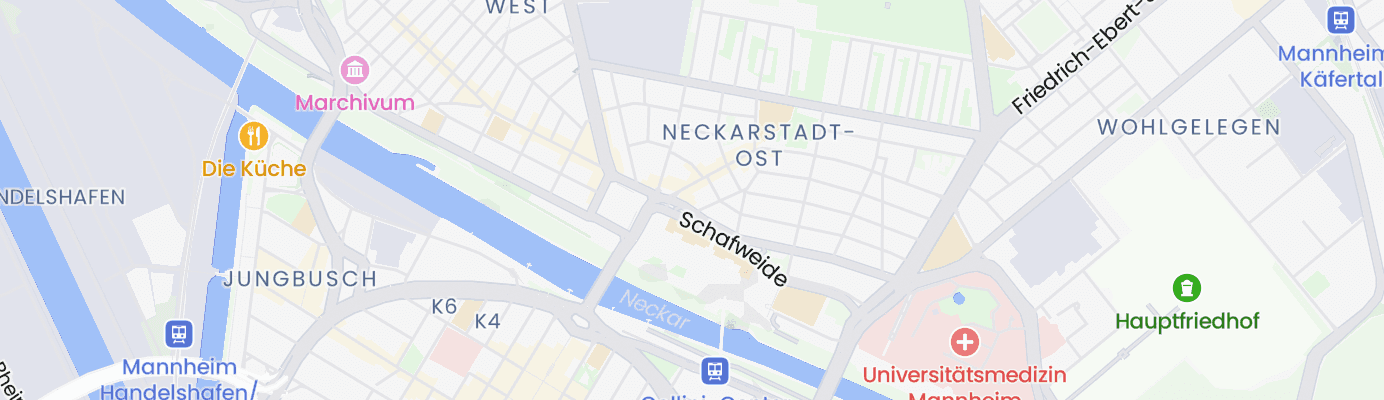 Karte mit dem ungefähren Standort