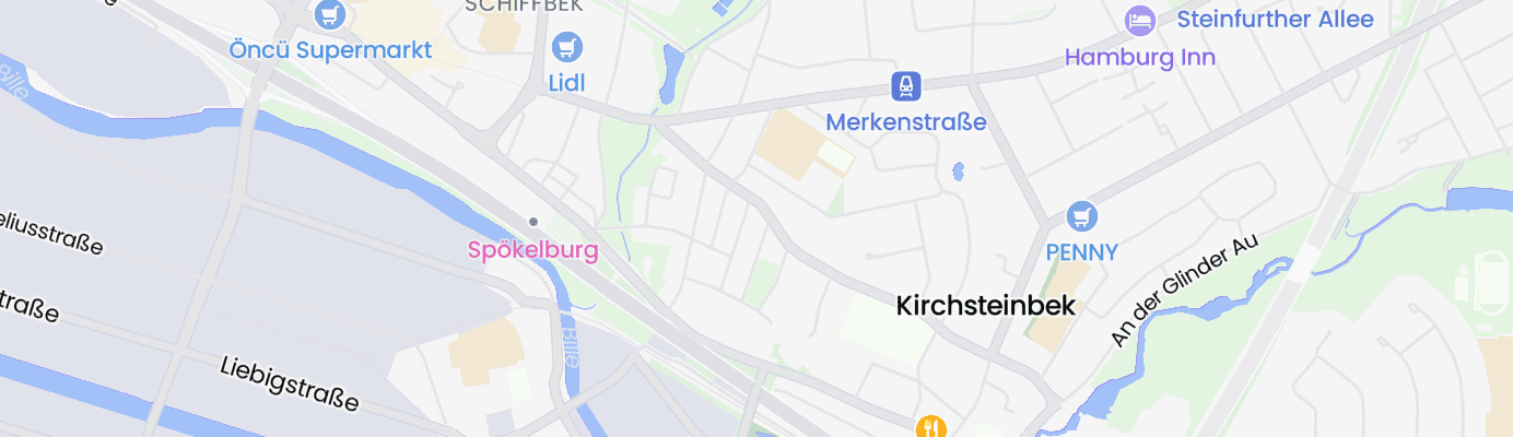Karte mit dem ungefähren Standort
