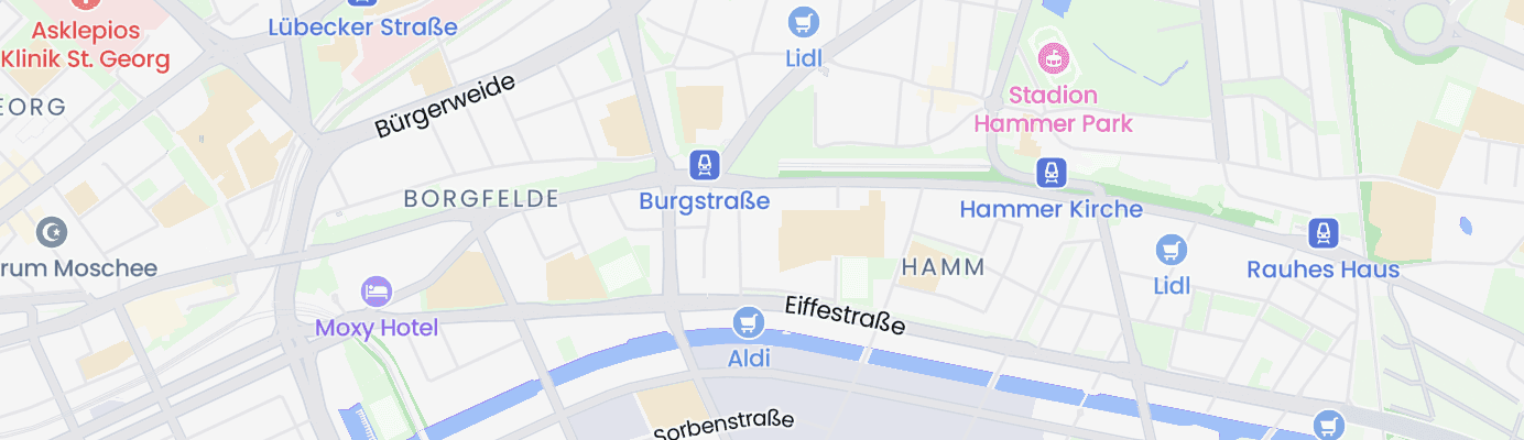 Karte mit dem ungefähren Standort