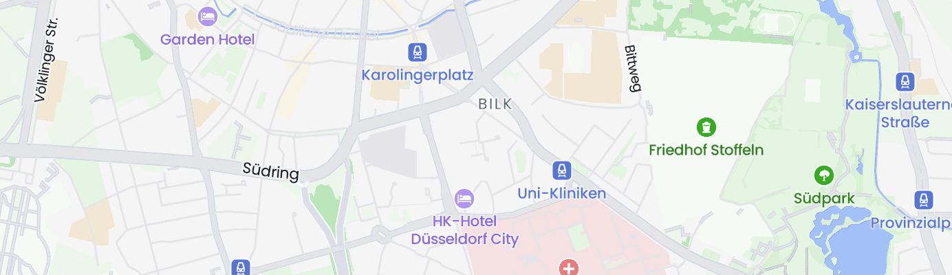 Karte mit dem ungefähren Standort
