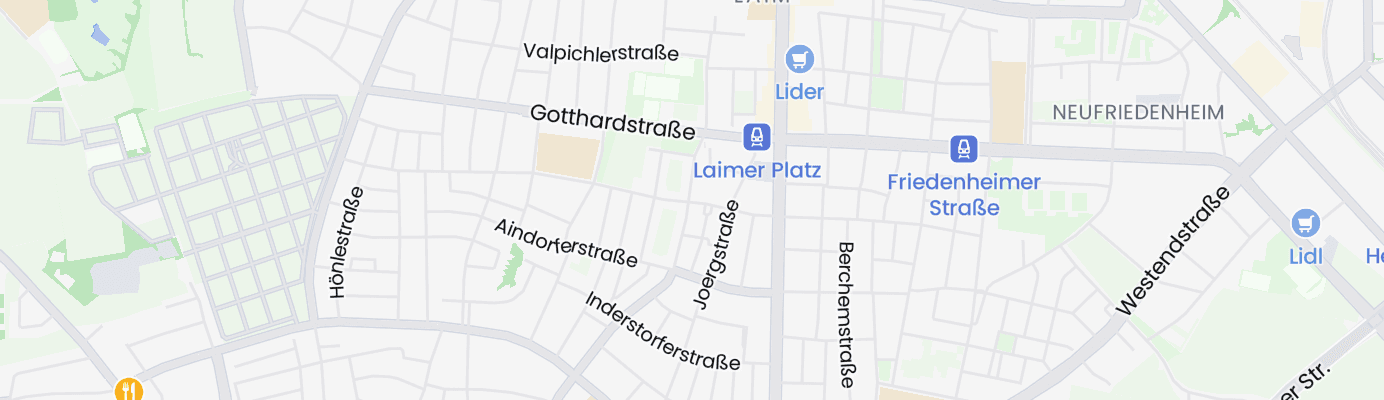 Karte mit dem ungefähren Standort