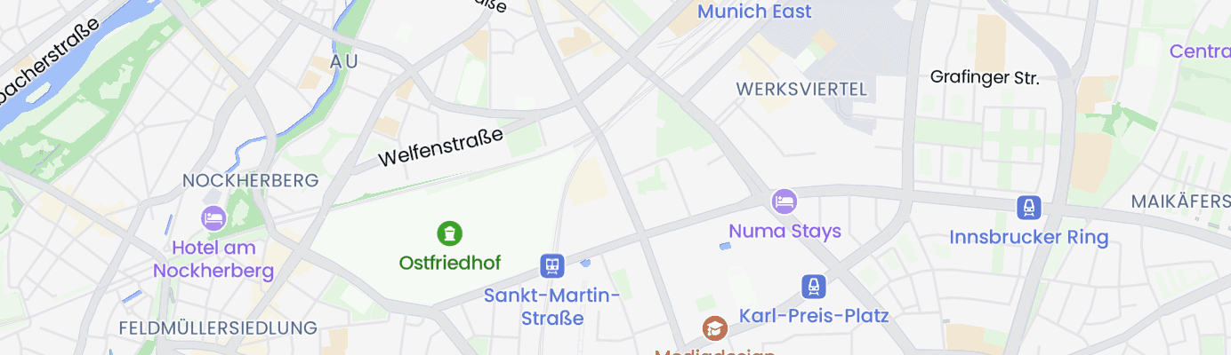 Karte mit dem ungefähren Standort