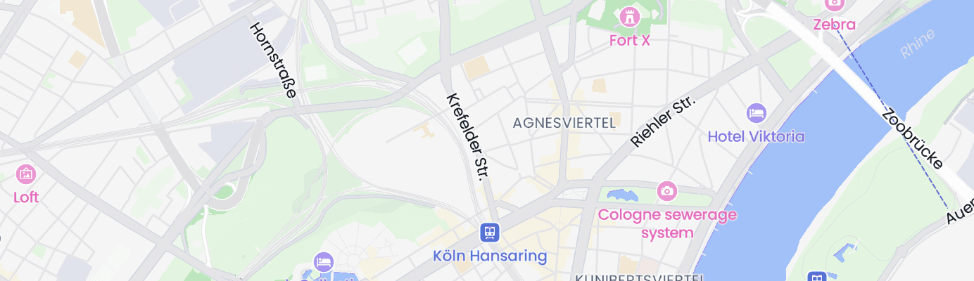 Karte mit dem ungefähren Standort