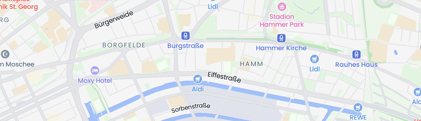 Karte mit dem ungefähren Standort