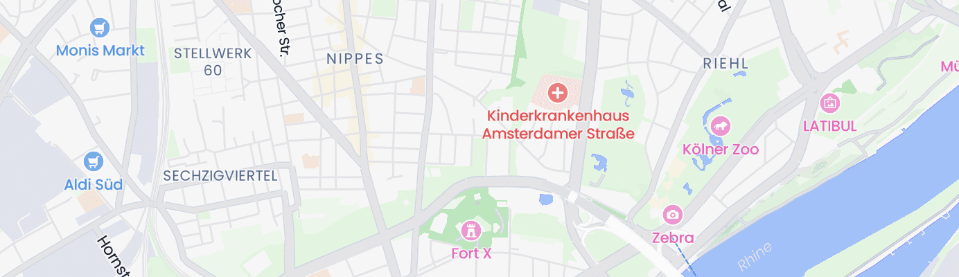 Karte mit dem ungefähren Standort