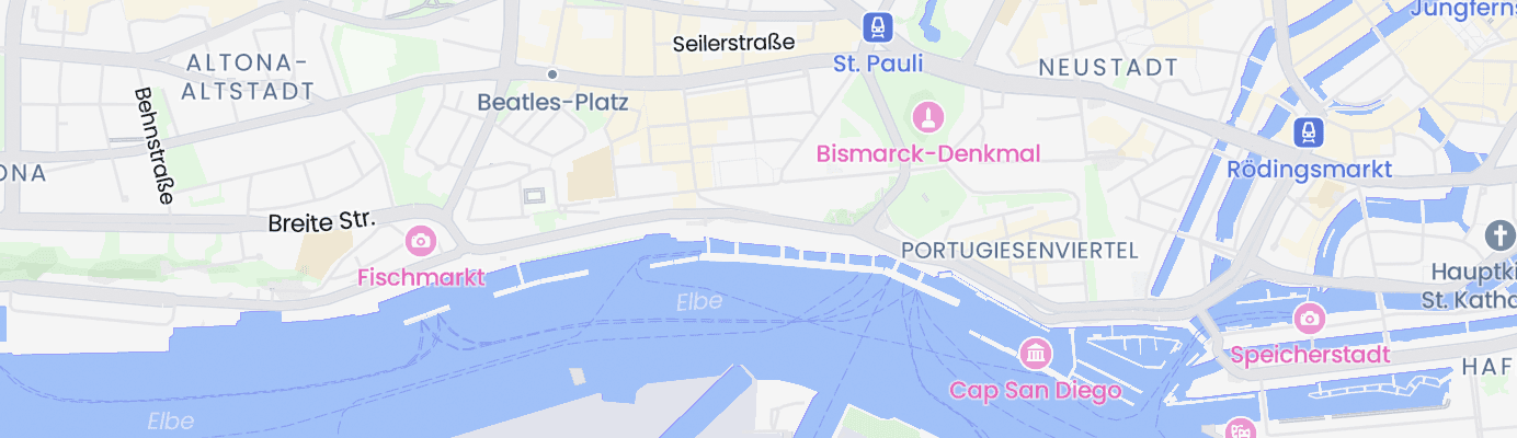Karte mit dem ungefähren Standort