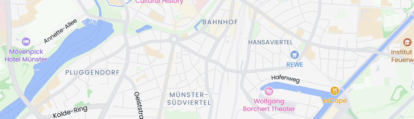 Karte mit dem ungefähren Standort