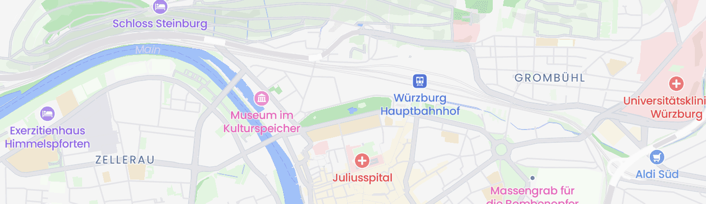 Karte mit dem ungefähren Standort