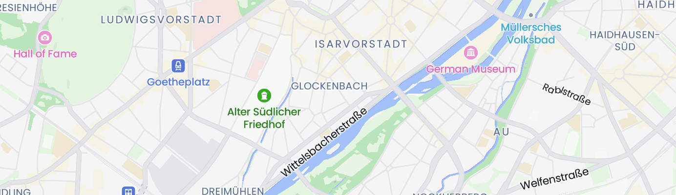 Karte mit dem ungefähren Standort