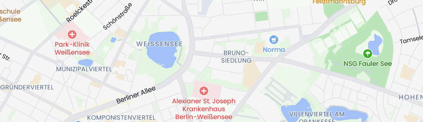 Karte mit dem ungefähren Standort