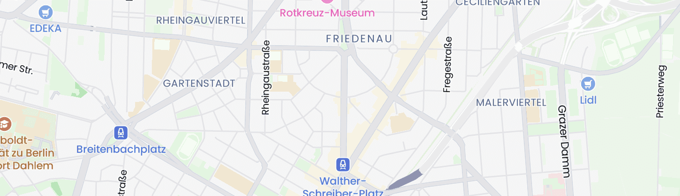 Karte mit dem ungefähren Standort