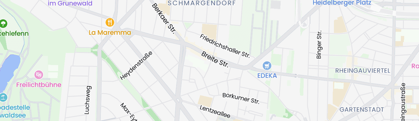 Karte mit dem ungefähren Standort