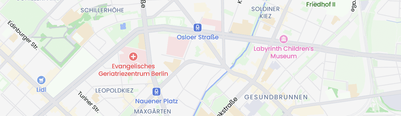 Karte mit dem ungefähren Standort