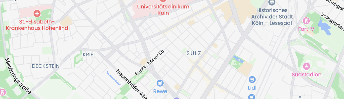 Karte mit dem ungefähren Standort