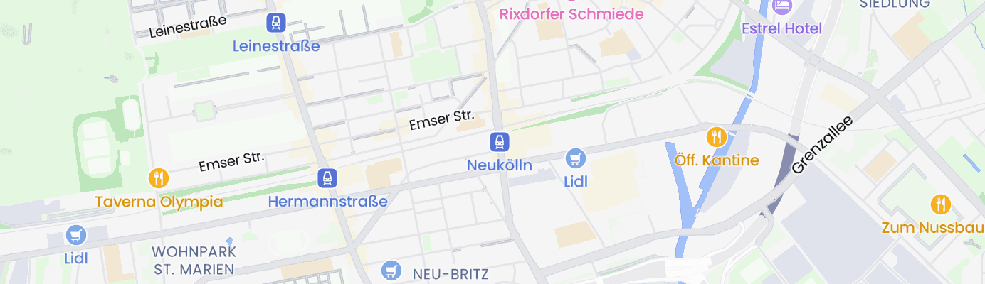 Karte mit dem ungefähren Standort