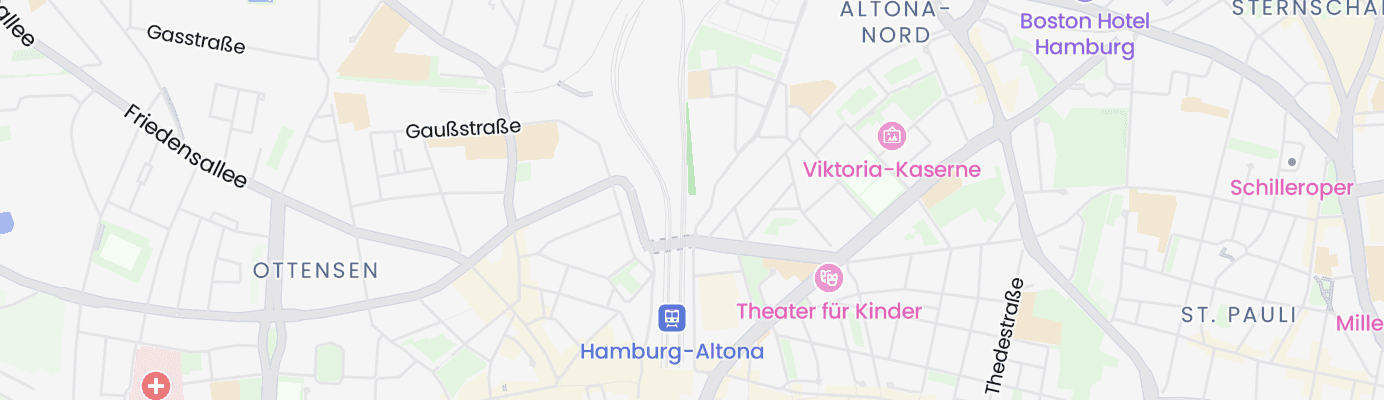 Karte mit dem ungefähren Standort