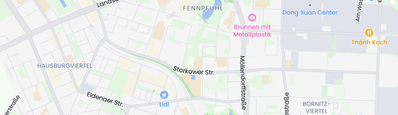 Karte mit dem ungefähren Standort