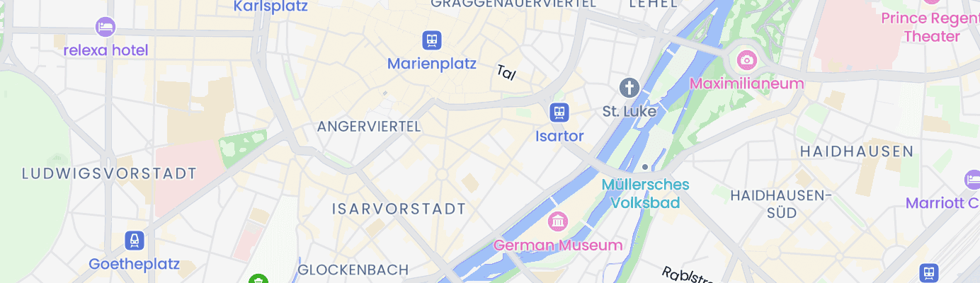 Karte mit dem ungefähren Standort