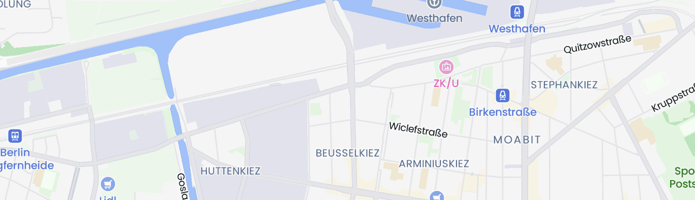Karte mit dem ungefähren Standort