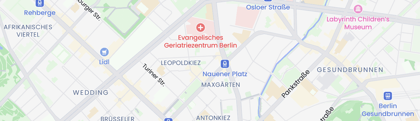 Karte mit dem ungefähren Standort
