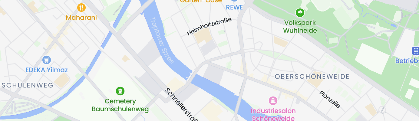 Karte mit dem ungefähren Standort