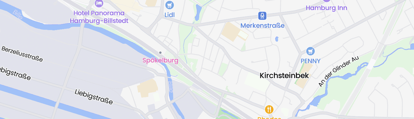 Karte mit dem ungefähren Standort