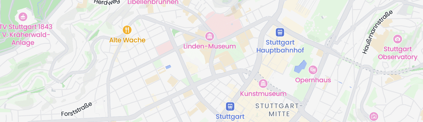Karte mit dem ungefähren Standort