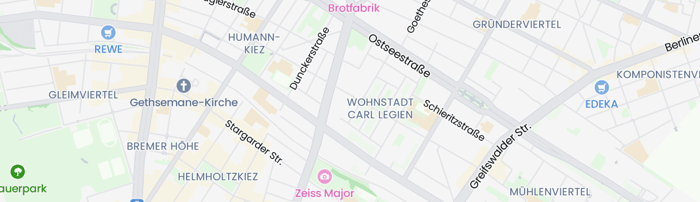 Karte mit dem ungefähren Standort