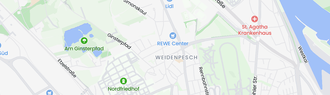 Karte mit dem ungefähren Standort