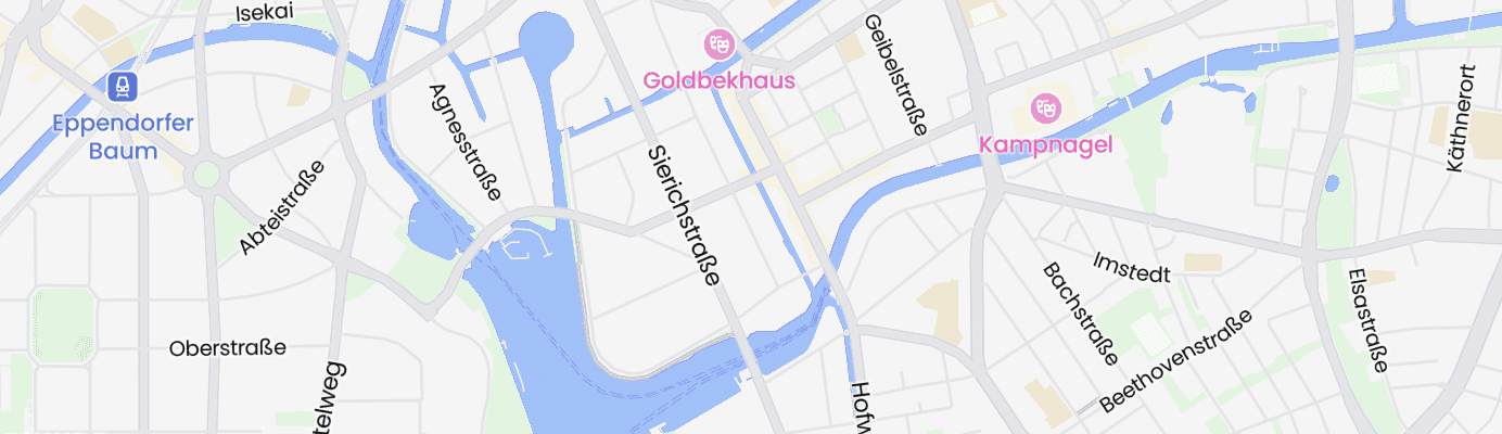 Karte mit dem ungefähren Standort