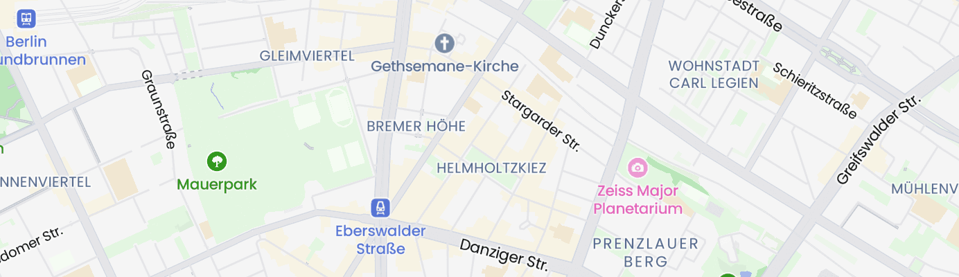 Karte mit dem ungefähren Standort