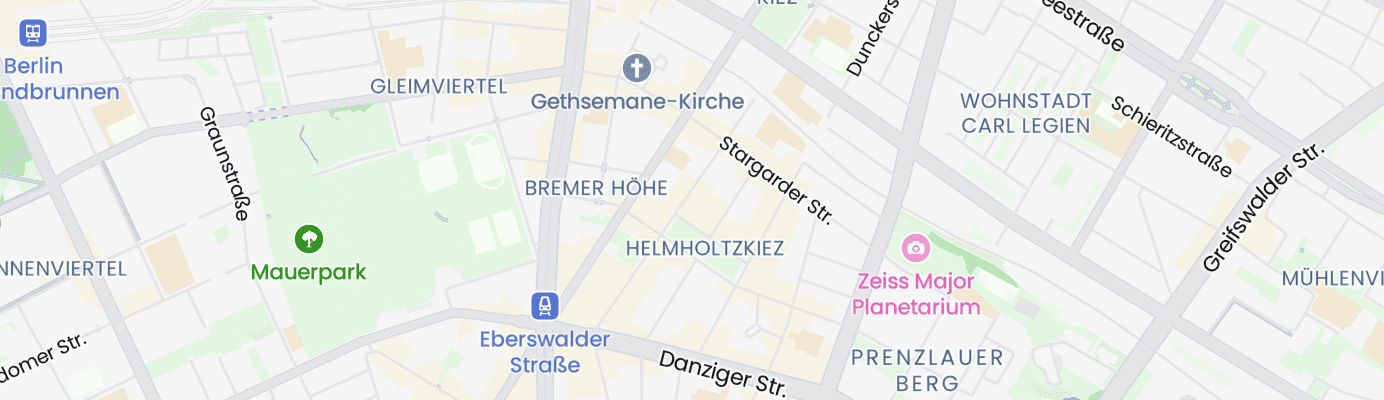 Karte mit dem ungefähren Standort