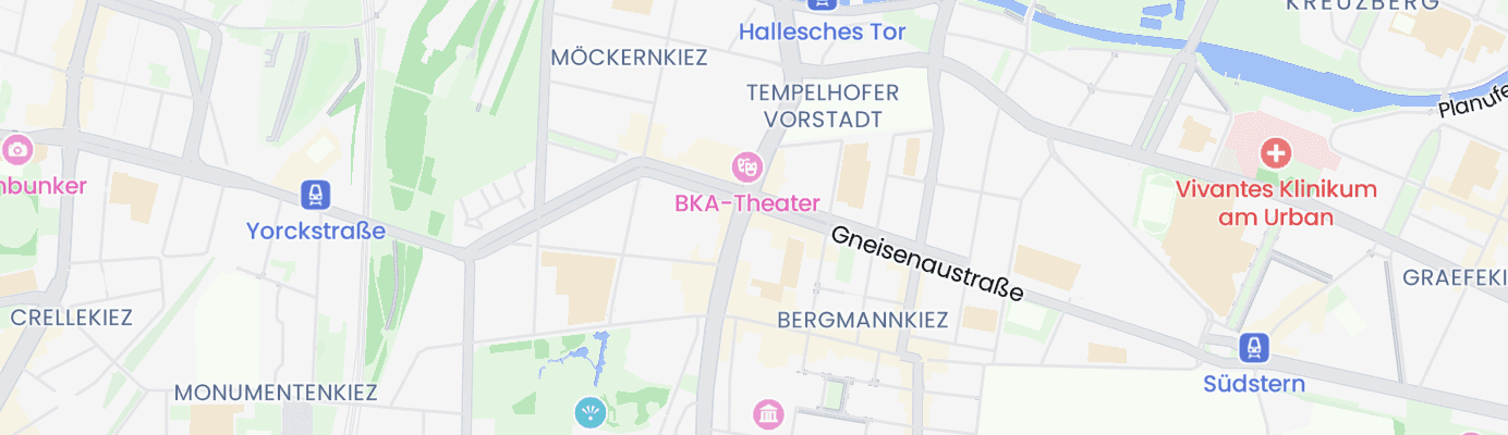 Karte mit dem ungefähren Standort