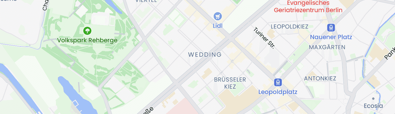 Karte mit dem ungefähren Standort