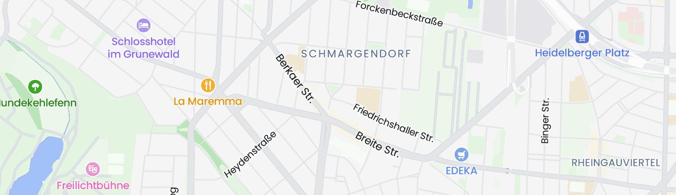 Karte mit dem ungefähren Standort
