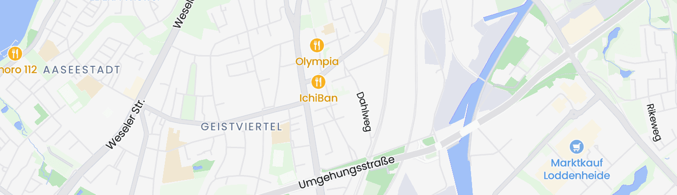 Karte mit dem ungefähren Standort
