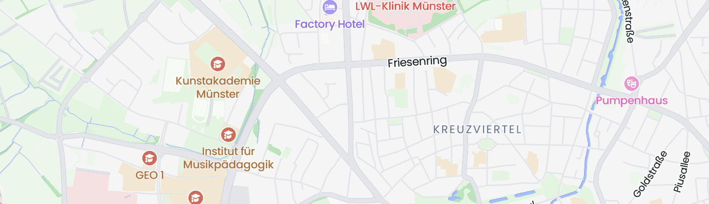 Karte mit dem ungefähren Standort