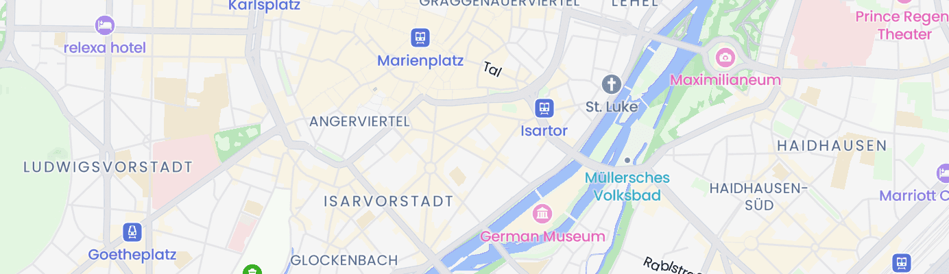 Karte mit dem ungefähren Standort