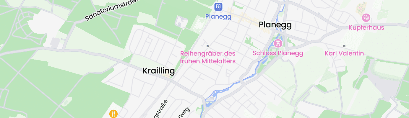 Karte mit dem ungefähren Standort