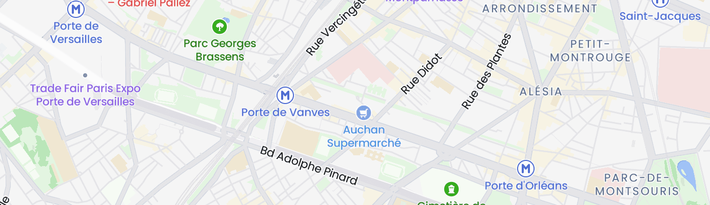 Map showing the approximate location