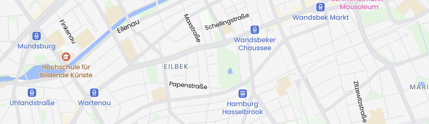 Karte mit dem ungefähren Standort