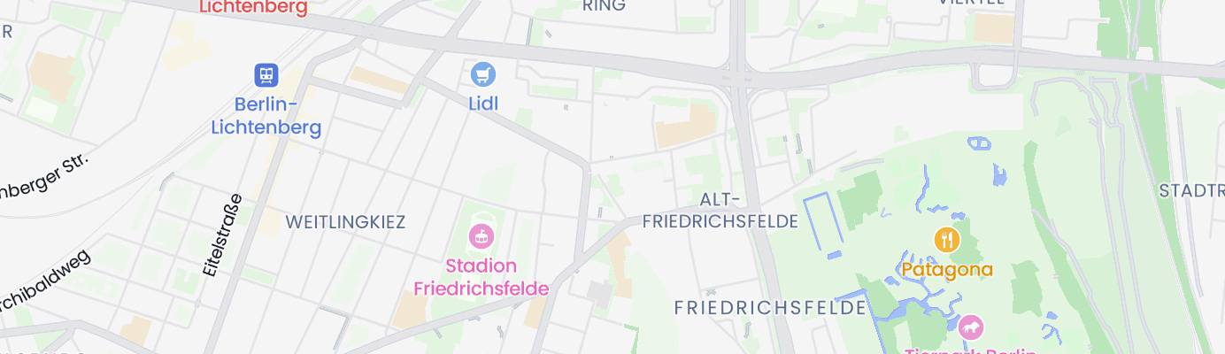 Karte mit dem ungefähren Standort