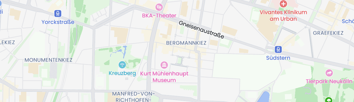 Karte mit dem ungefähren Standort