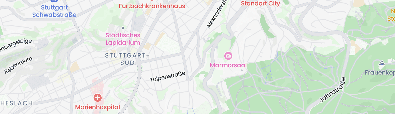 Karte mit dem ungefähren Standort