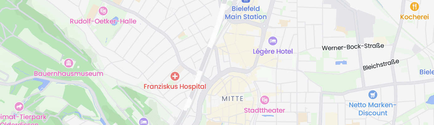 Karte mit dem ungefähren Standort